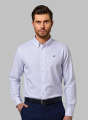 The Crisp Everyday White Non-Iron Oxford Shirt with Sharp Finish, Slim Fit