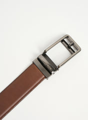 The Endurance Auto-Lock Leather Belt – Brown with Tan Nubuck Lining