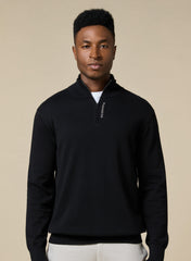 The Charcoal Drift – Cotton Jumper with Relaxed Fit