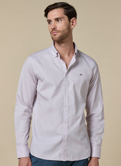 The Earthy Tone Light Brown Non-Iron 120s Royal Oxford Shirt with Warm Handfeel, Slim Fit