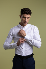 The Crisp Everyday White Non-Iron Oxford Shirt with Sharp Finish, Slim Fit
